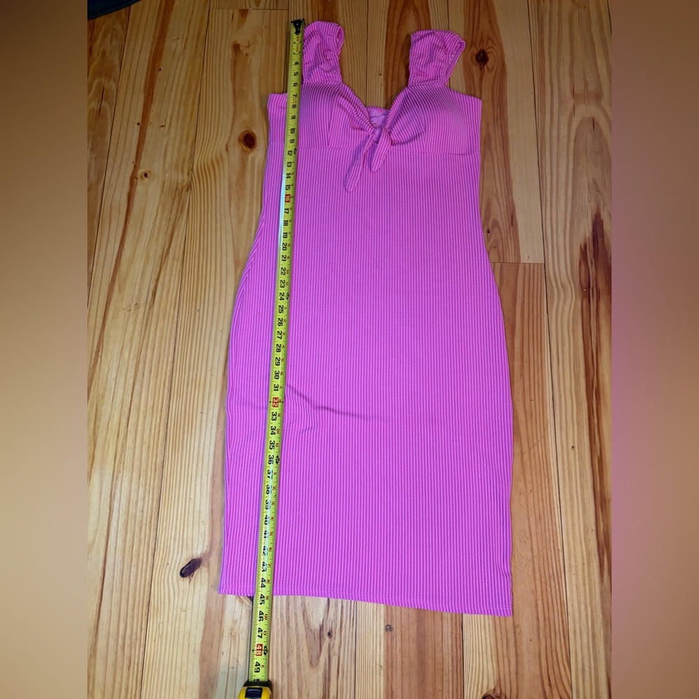 No Boundaries Vibrant Pink Midi Dress XL JR SIZE - Picture 7 of 7